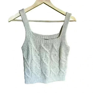 ASOS Strappy Cable Knit Sweater Crop Top